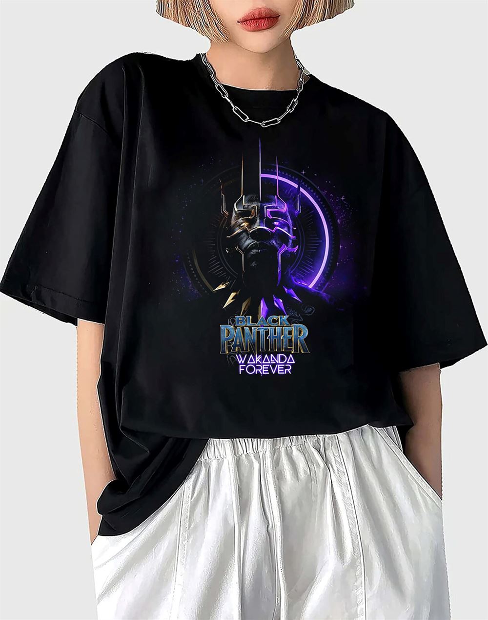 Black Panther 2 Wakanda Forever 2022 Movie Character Graphic Design Shirt