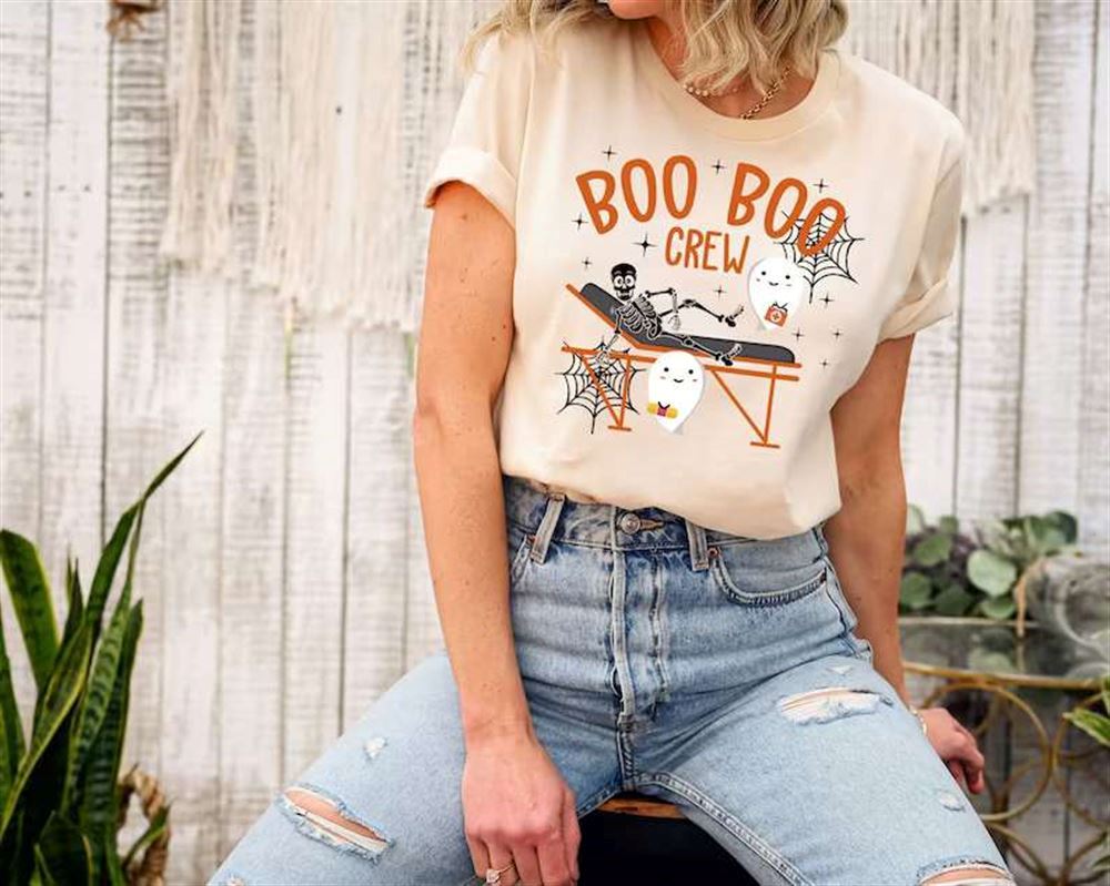 Boo Boo Crew T-shirt Gift For Nurses Skeleton Lover
