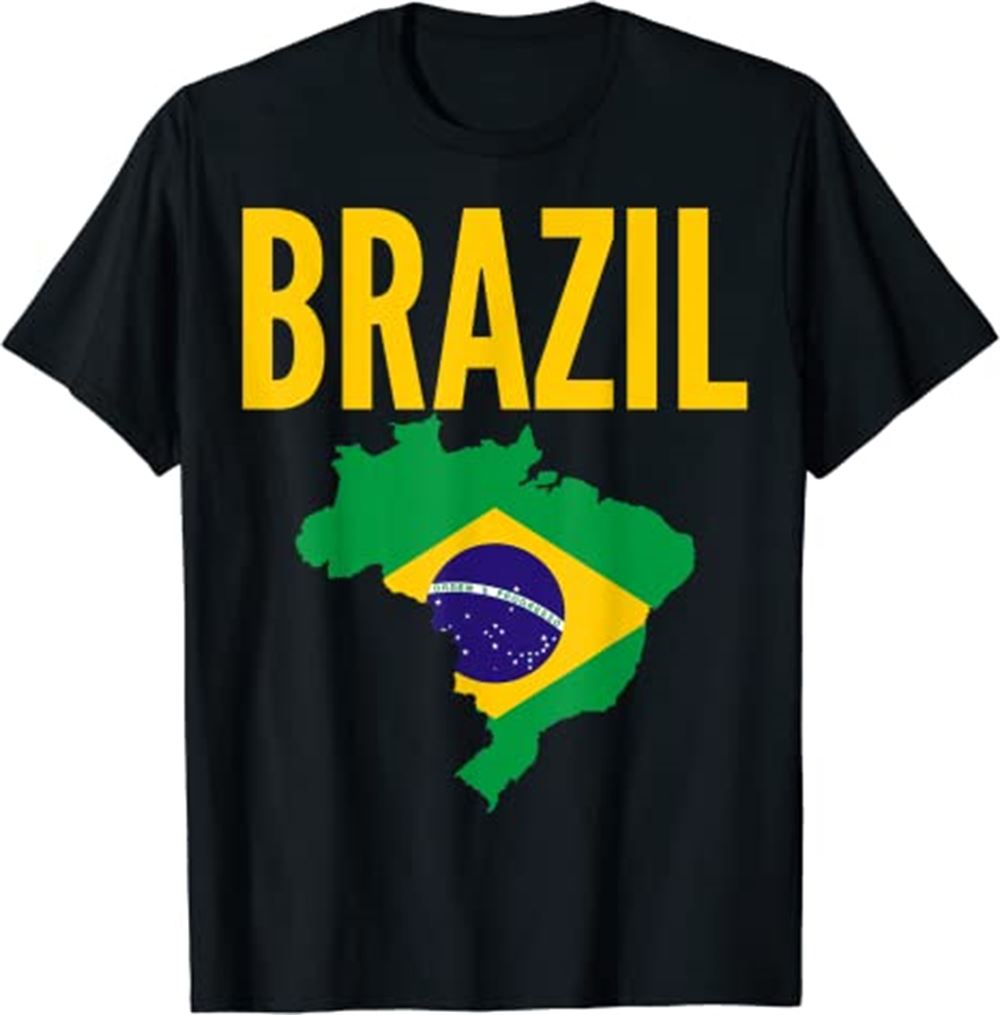 Brazil T-shirt Round Neck T-shirt Unisex -world Cup Soccer Qatar 2022