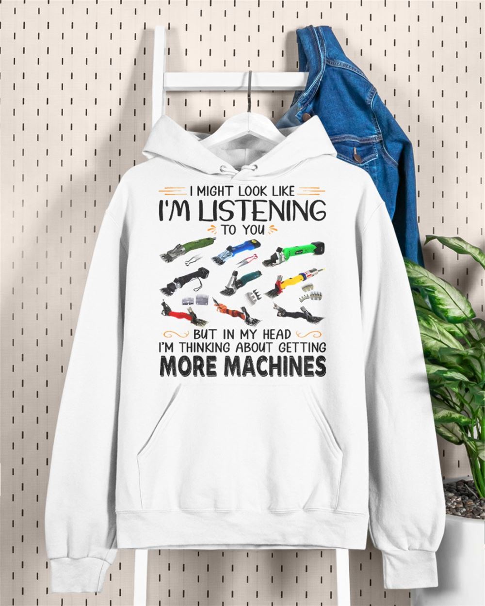 But In My Head Im Thinking About Getting More Machines Hooded Sweatshirt