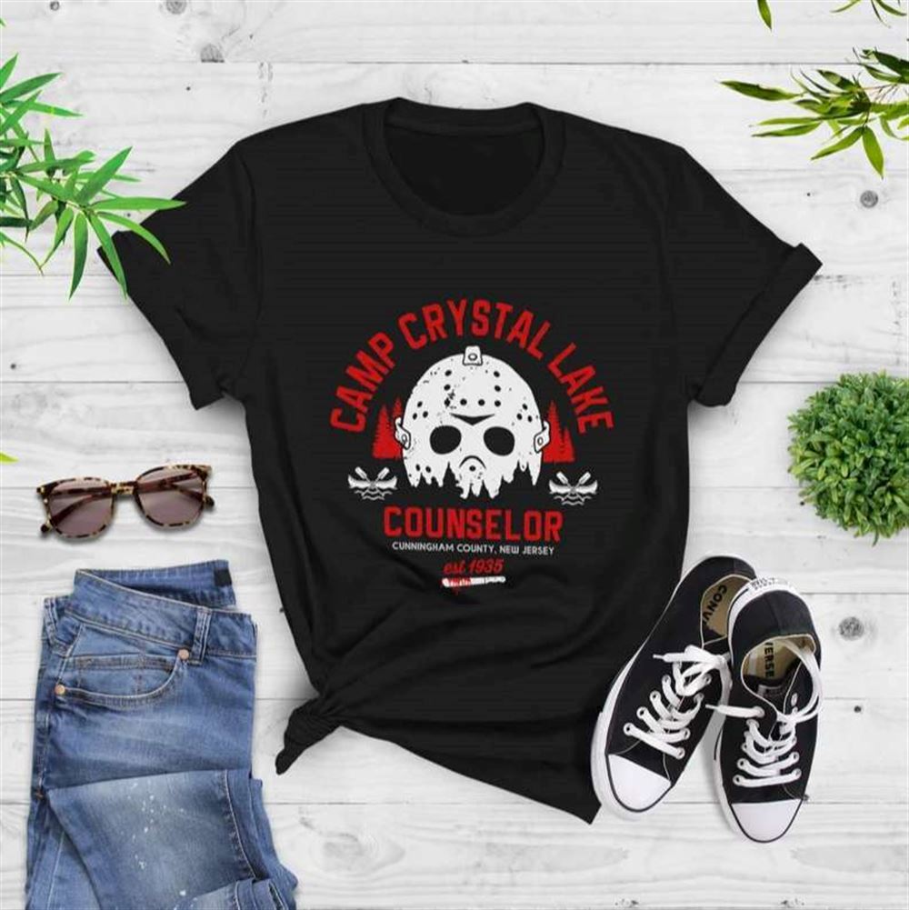 Camp Crystal Lake Counselor Jason Voorhees T-shirt