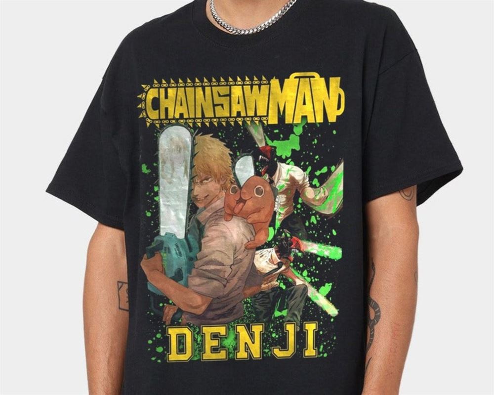 Chainsaw Man Denji T Shirt Chainsaw Man Vintage T Shirt Sweatshirt Chainsaw Man Anime Manga Denji T Shirt Chainsaw Man Shirt