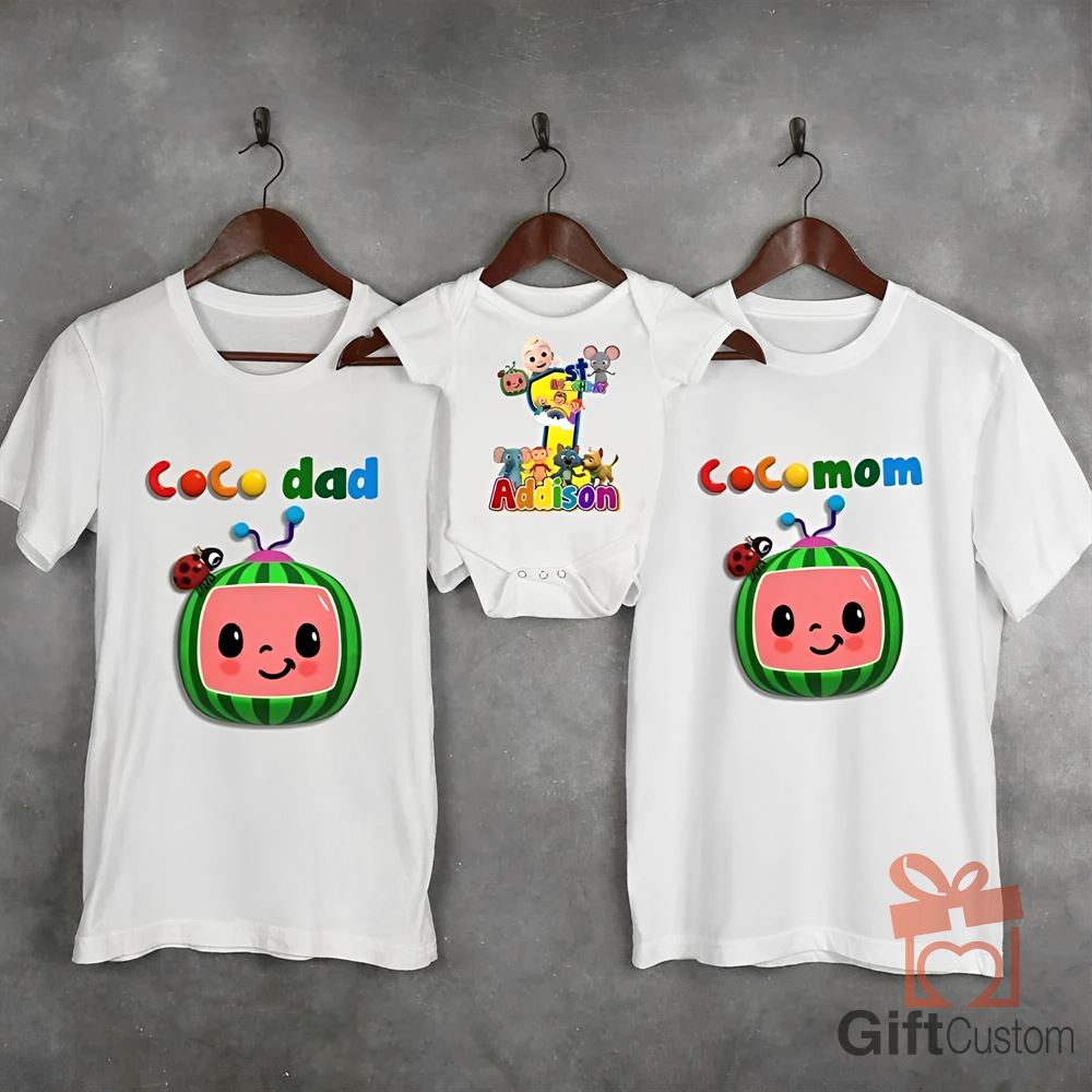 Cocomelon Birthday Shirt Girls 2nd Birthday Cocomelon Shirt Personalized Shirts Custom Toddler Birthday Shirts