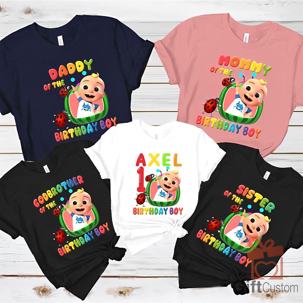 Cocomelon Birthday Shirts Personalized Cocomelon Family Shirts Cocomelon Daddy Party Family Matching Shirt