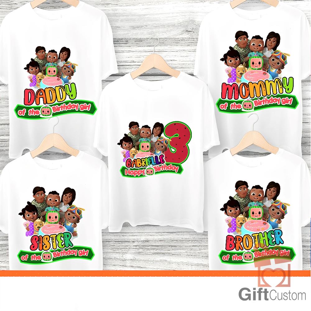 Cocomelon Birthday T-shirt Design - Digital Design For Iron On Transfer - Personalized - Age One