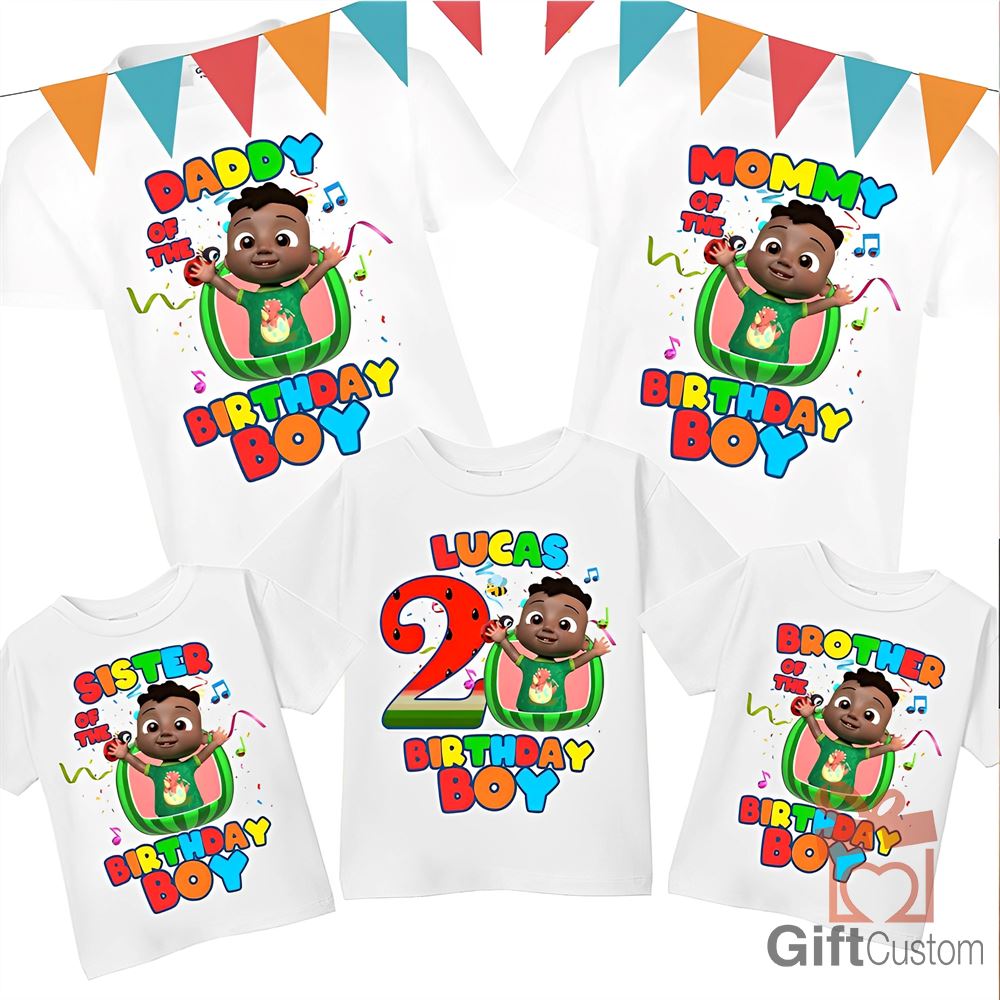 Cocomelon Birthday T-shirt Design - Digital Design For Iron On Transfer - Personalized - For Age One