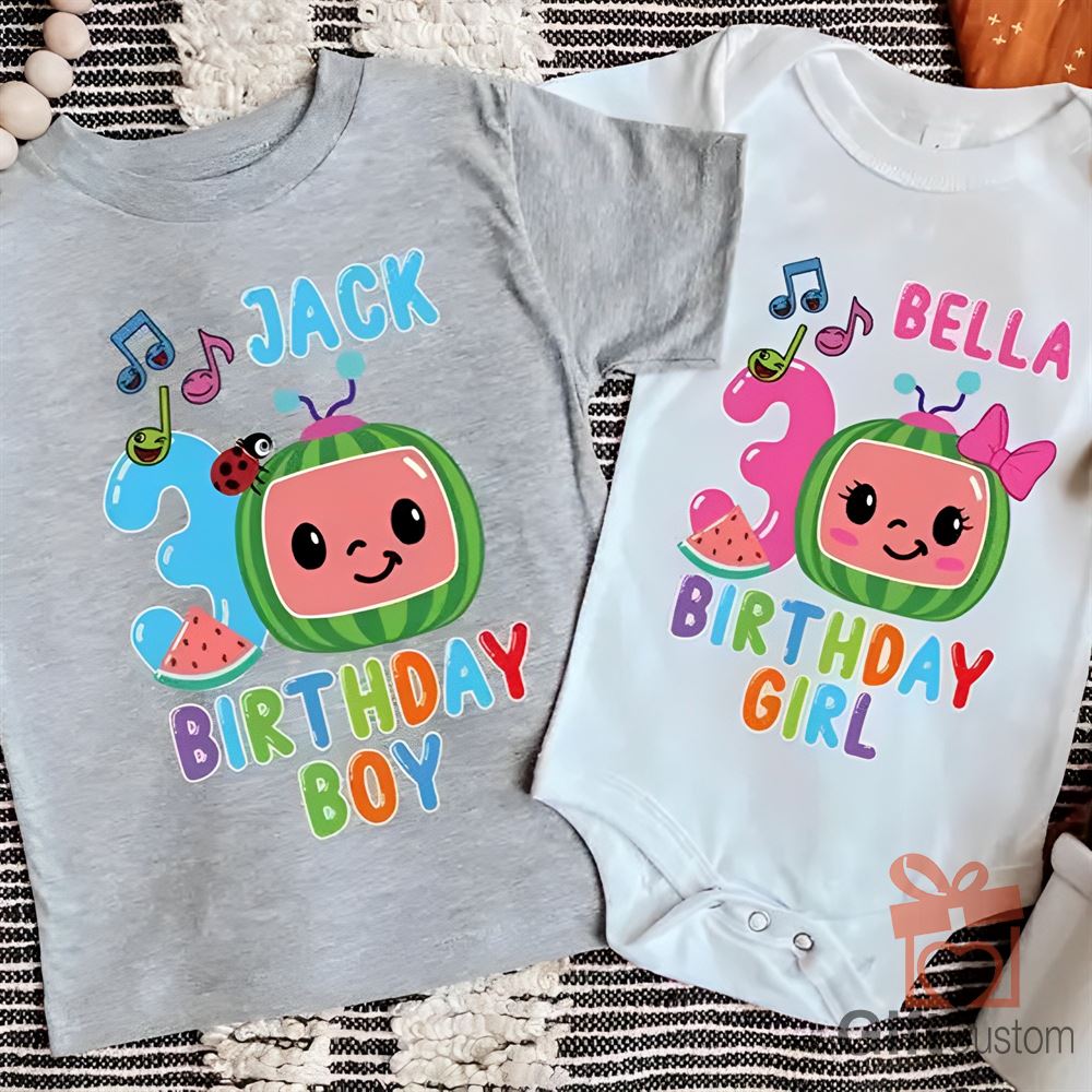 Cocomelon Daddy Custom Birthday Shirt Melon Matching Family Birthday Shirt Cocomelon Birthday Party Coco Birthday Shirt