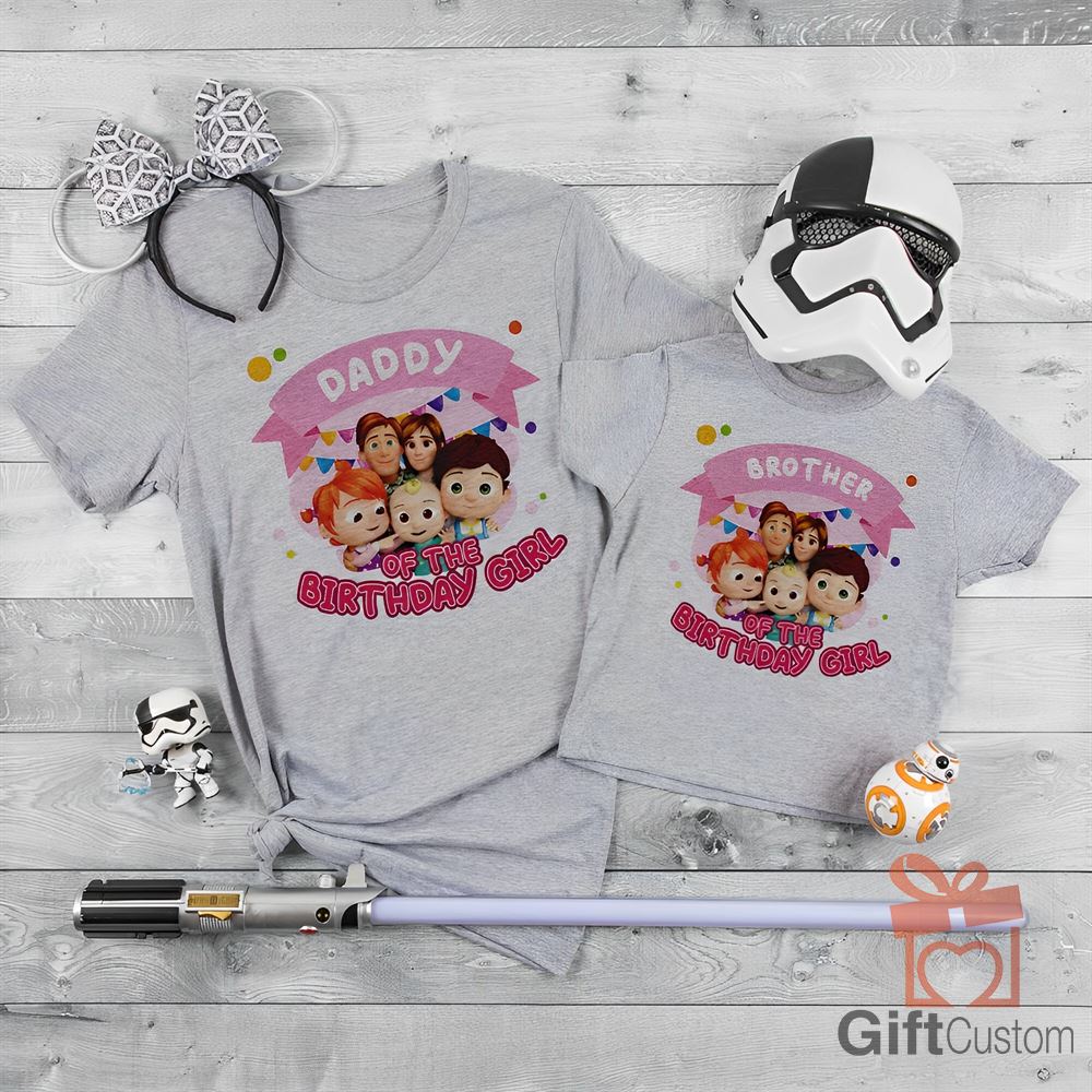 Cocomelon Family Matching Shirt Cocomelon Family Birthday Girl Shirt 1st Birthday Girl Shirt Coco Melon Personalize Birthday Girl Shirt