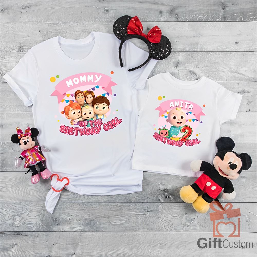 Cocomelon Family Matching Shirt Cocomelon Family Birthday Girl Shirt Melon 2nd Birthday Boy Shirt Cocomelon Personalize Birthday Boy Shirt