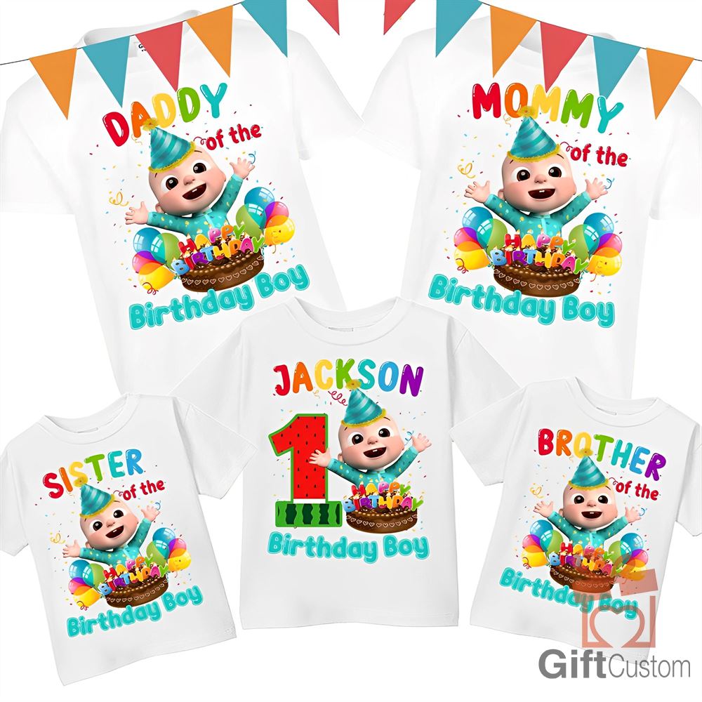 Cocomelon Shirt Cocomelon Family Matching Shirt Cocomelon Party Family Shirt Birthday Party Shirt Personalized Coco-melon Birthday Shirt