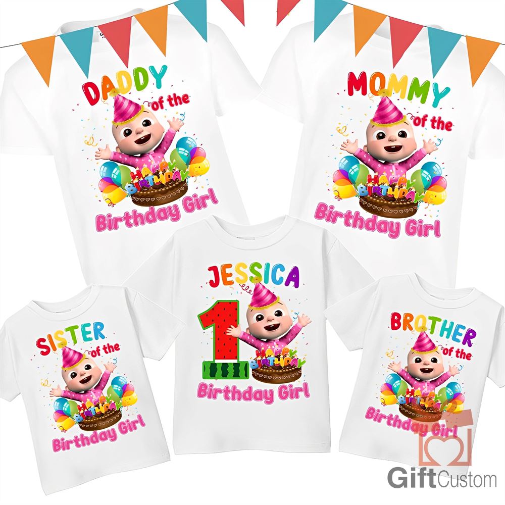 Cocomelon Sister Shirt Cocomelon Family Matching Shirt Cocomelon Party Family Shirt Birthday Party Shirt Personalized Coco-melon Birthday Shirt