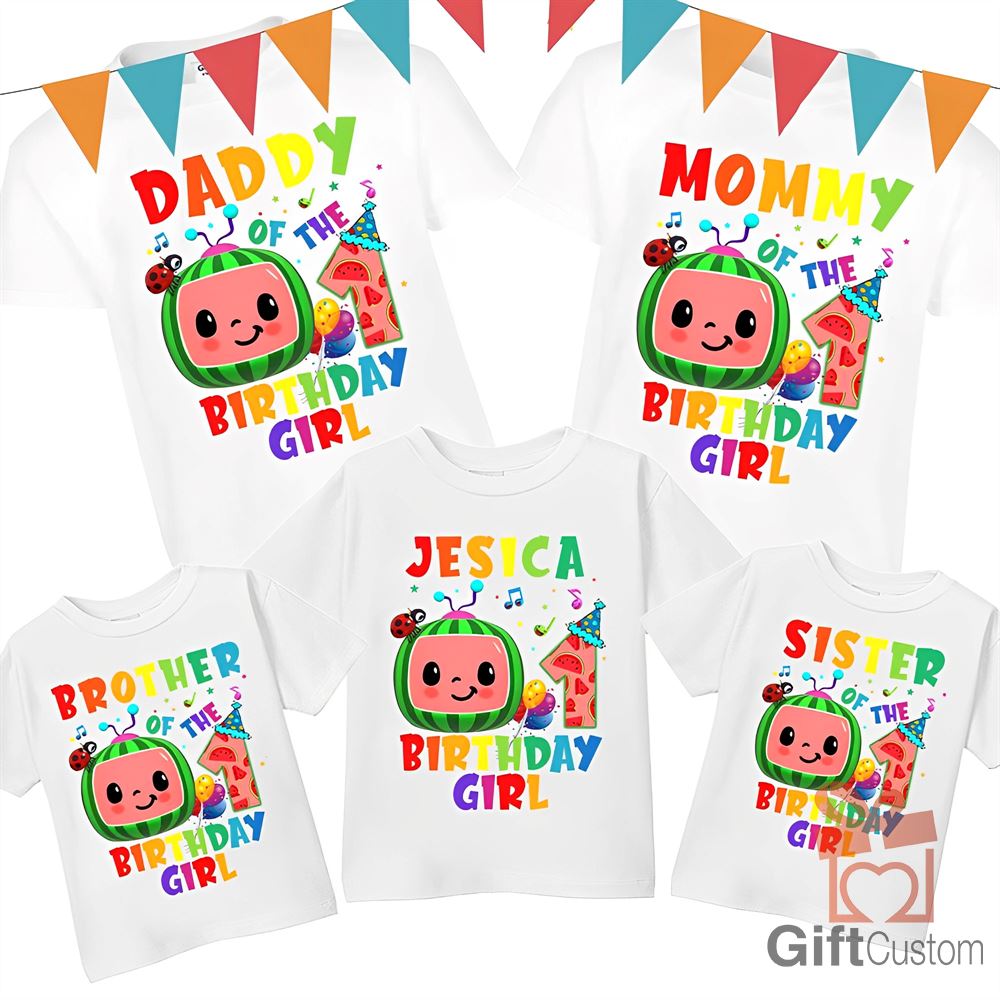 Cody Coco Melon Birthday Theme Shirts Customized Cocomelon Birthday Shirts Family Matching Sister Shirts