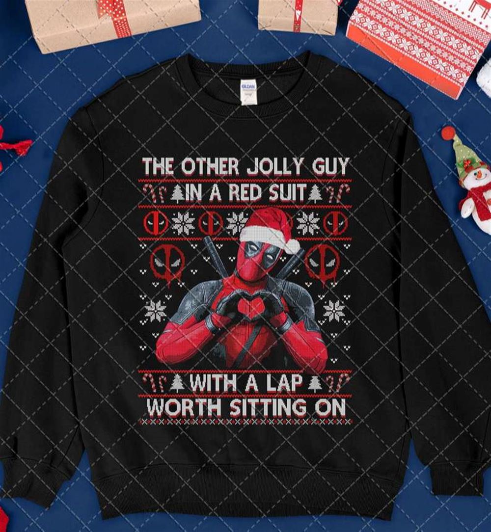 Deadpool The Other Jolly Guy In A Red Suit Sweatshirt