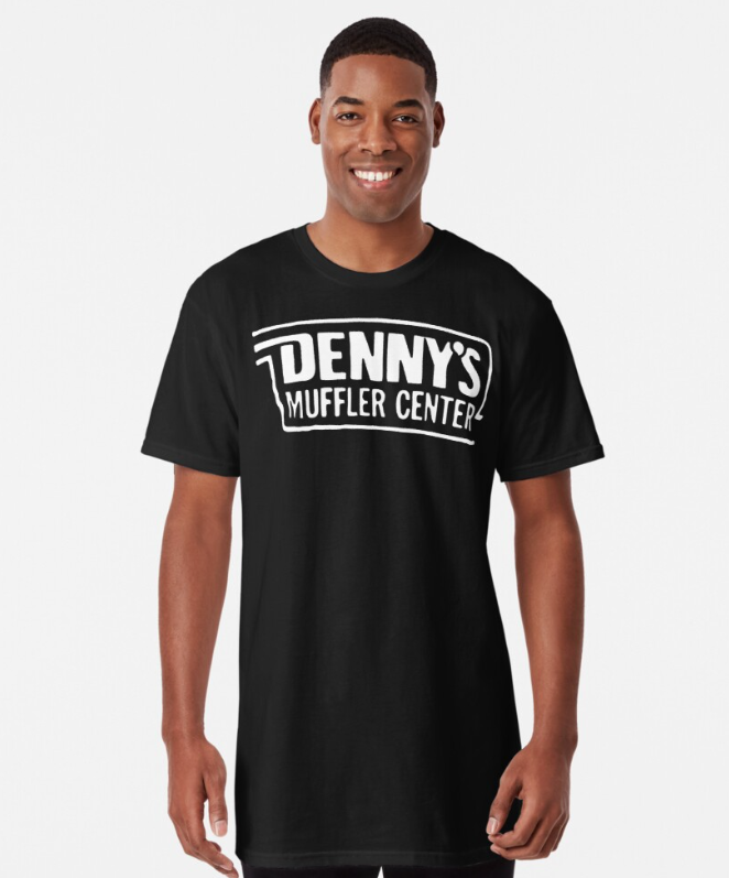 Denny Muffler Center Long T-shirt Short-sleeve Unisex T-shirt