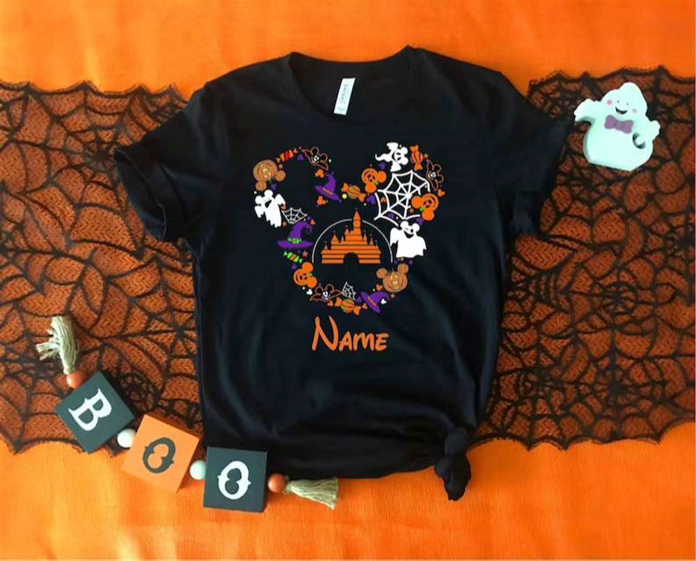 Disney Halloween Custom Name Unisex T-shirt