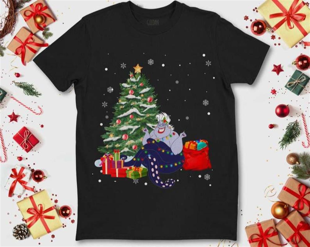 Disney Ursula Villains Xmas Tree T Shirt