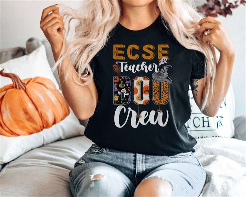 Early Childhood Special Education Teacher Boo Crew Shirt Halloween Teacher