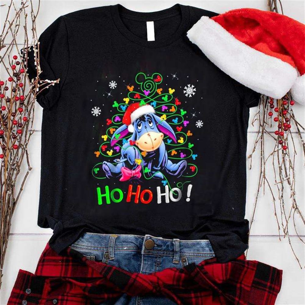 Eeyore Ho Ho Ho Cute Christmas T Shirt