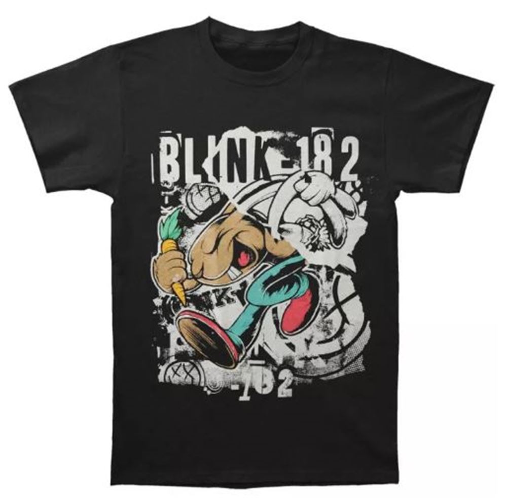 Fashion Blink 182 Subway Officially Licensed Band Mens T-shirts Tee Black