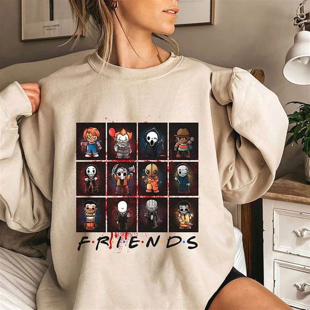 Friends Halloween Horror Movie Killers T-shirt-trungten-axaut