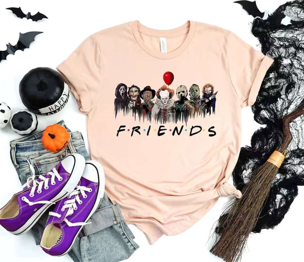 Friends Halloween Horror Movie Killers T-shirt