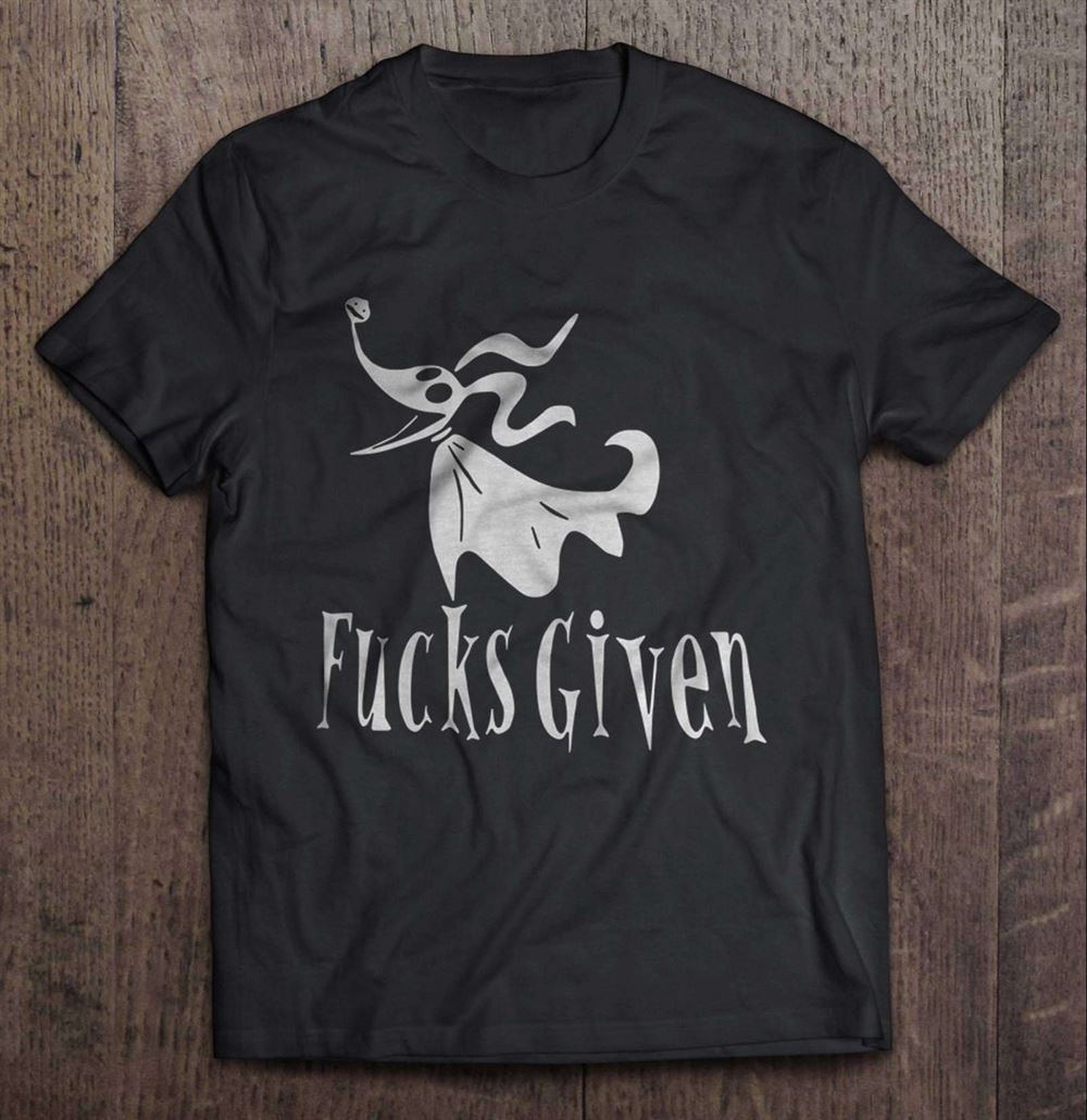 Fucks Given Zero From Nightmare Before Christmas T Shirt