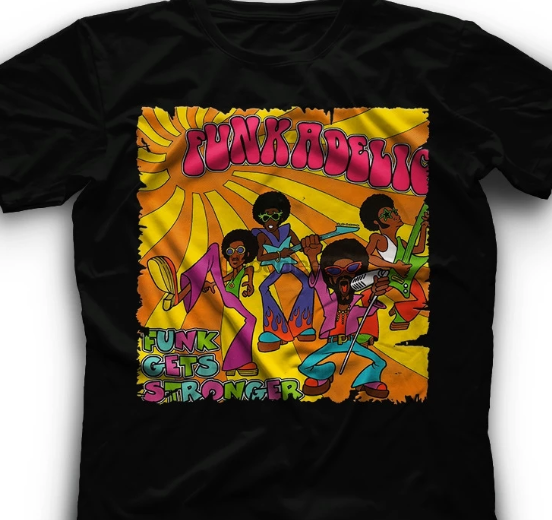 Funkadelic In Funk Be Stronger Than George Clinton Vintage Congress T-shirt Unisex Short Sleeve Classic Tee