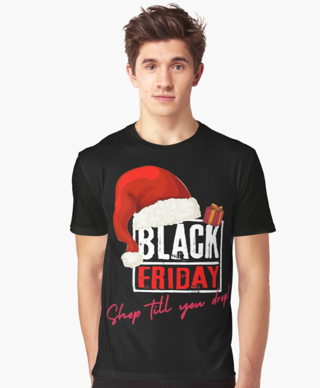 Funny Black Friday Shopping Team Graphic T-shirt