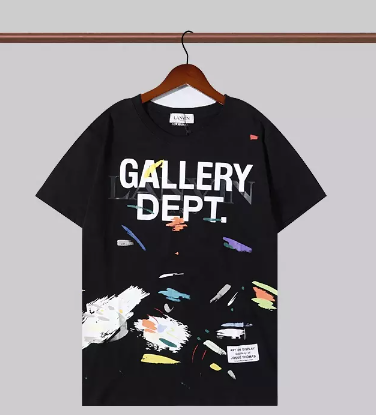 Gallery Dept 21ss Joint Splash Ink Foam Printing Short-sleeved T-shirt White Couple Round Neck Cotton T-shirt