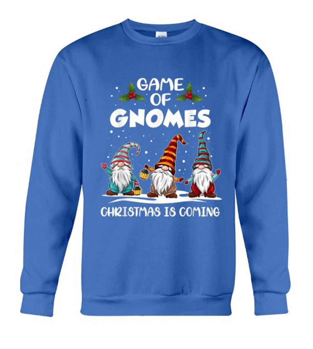 Game Of Gnomes Christmas Is Coming Crewneck Sweatshirt