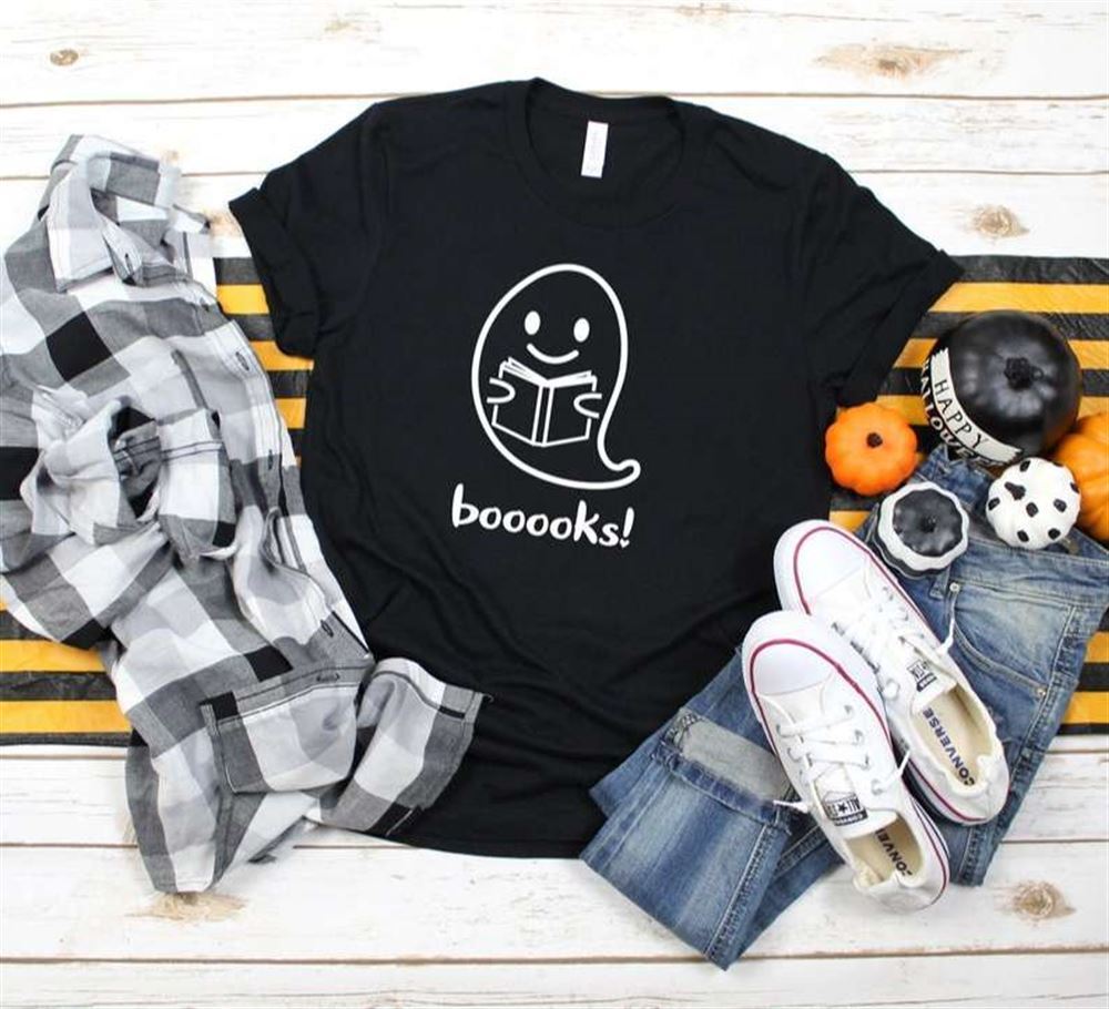 Ghost Books Booooks Shirt Halloween