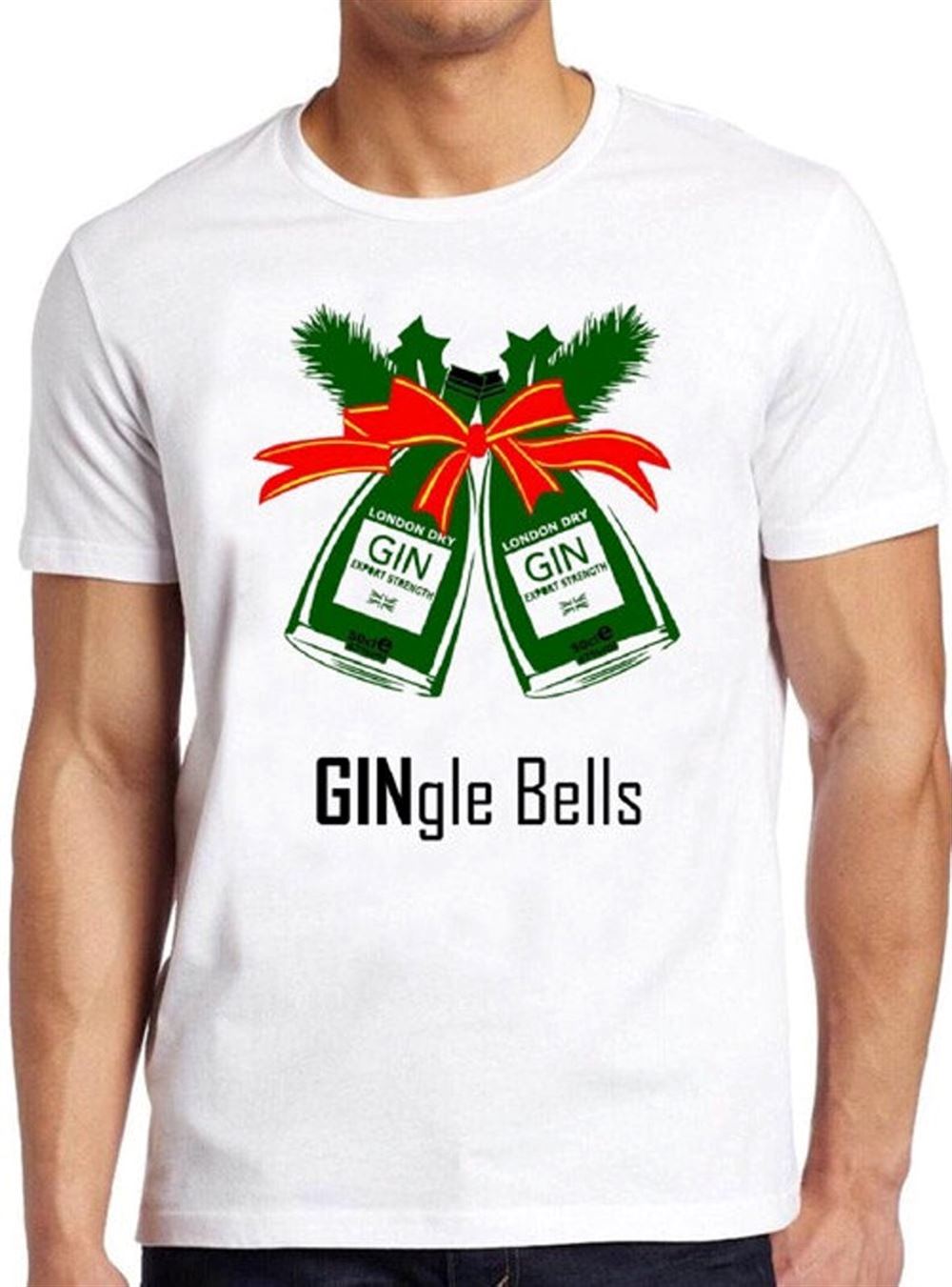 Gin Christmas Gingle Bells T-shirt