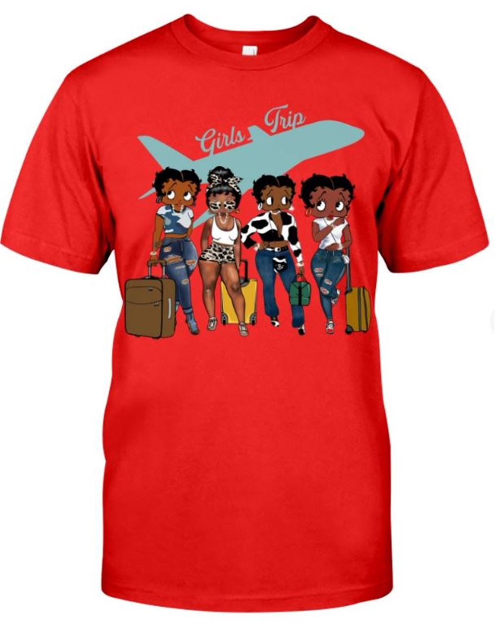 Girls Trip Betty Boop Classic T-shirt Unisex Short Sleeve Classic Tee