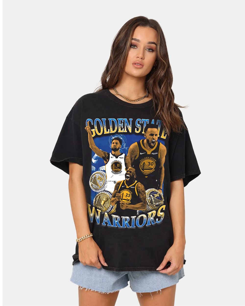 Golden State Warriors Rap Hip Hop Bootleg Style New Black Unisex T Shirt