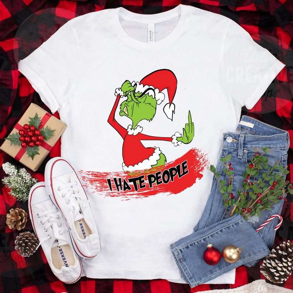 Grich I Hate People Christmas T-shirt