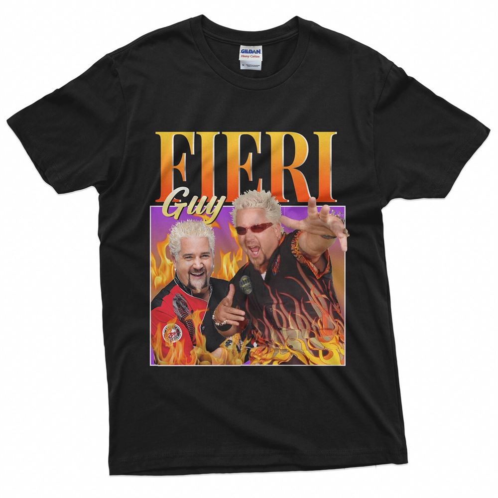 Guy Fieri Homage Shirt T-shirt Top Tee Welcome To Flavor Town Funny Vintage Retro 90s Fieri Guy Clothing