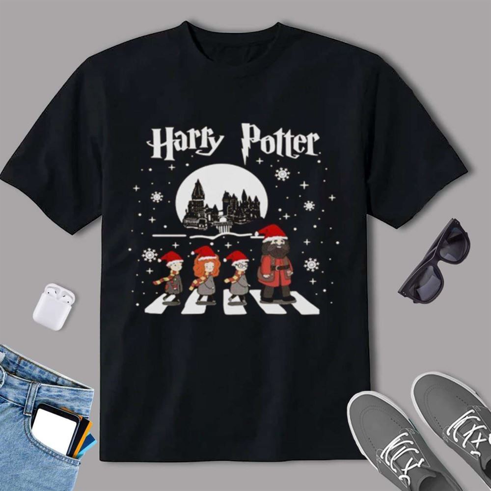 Harry Potter Abbey Road Christmas T Shirt