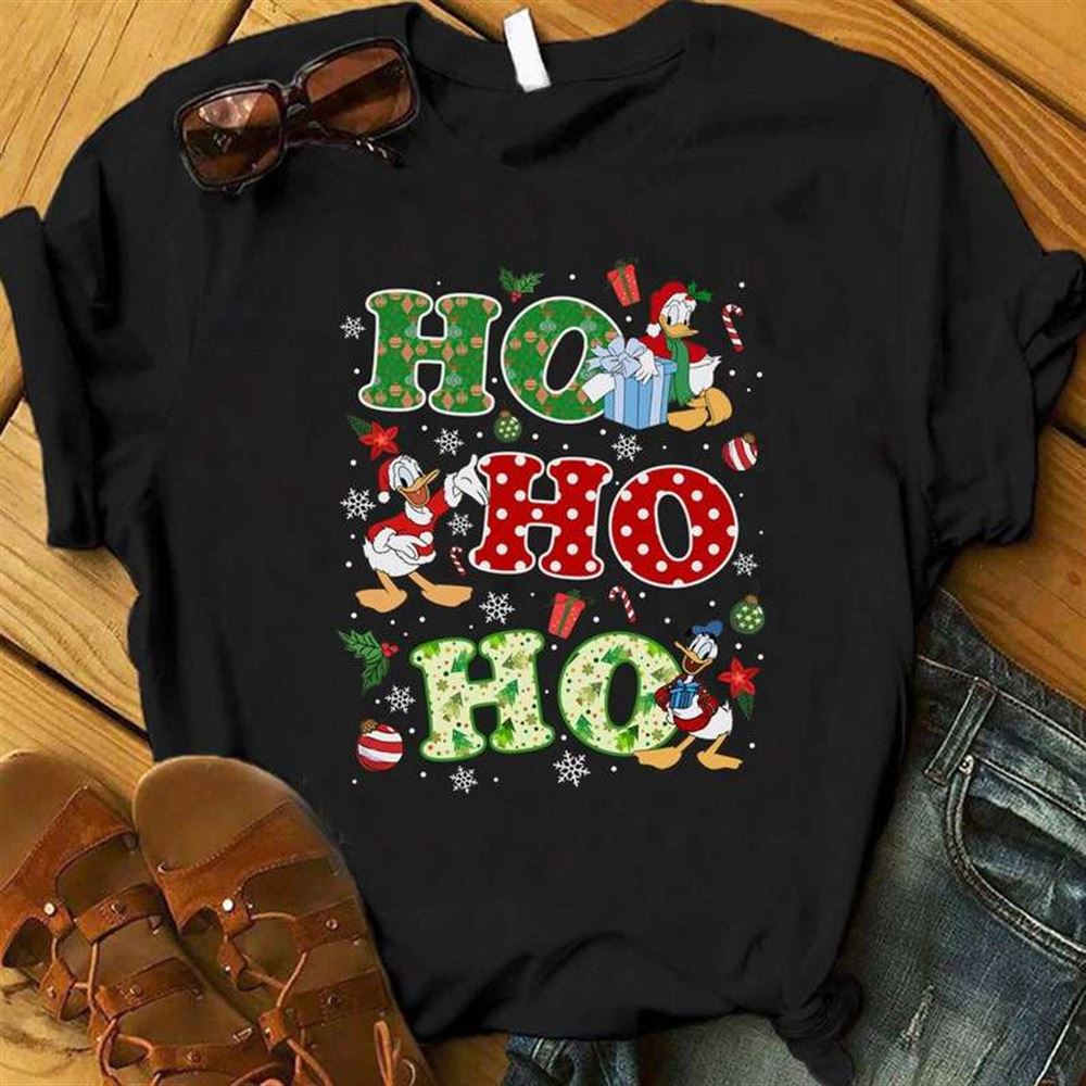 Ho Ho Ho Donald Duck Disney T Shirt Christmas