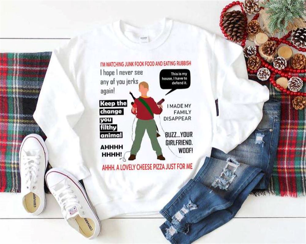 Home Alone Kevin Action Weapons T-shirt