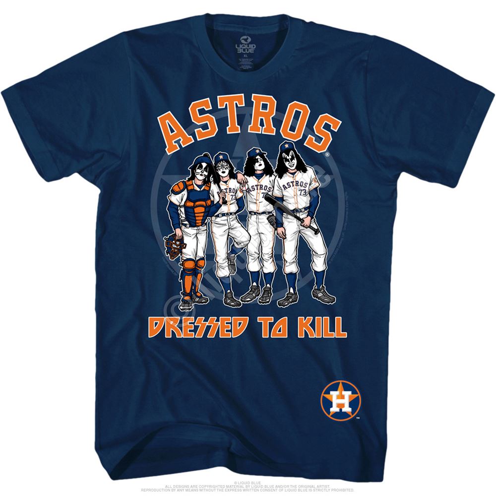 Houston Astros Dressed To Kill Navy T-shirt Short Sleeve T Shirt