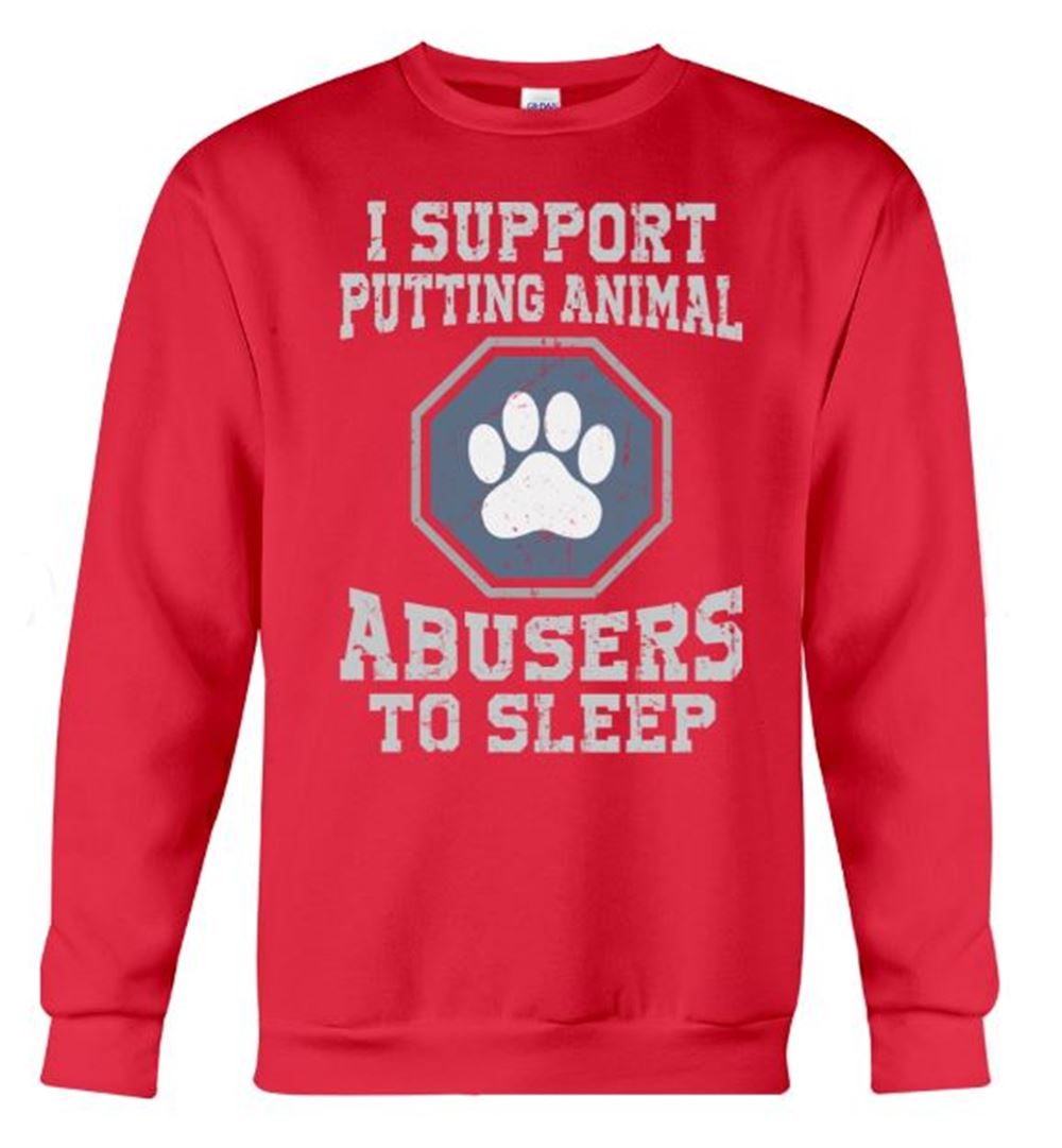 I Support Putting Animal Crewneck Sweatshirt