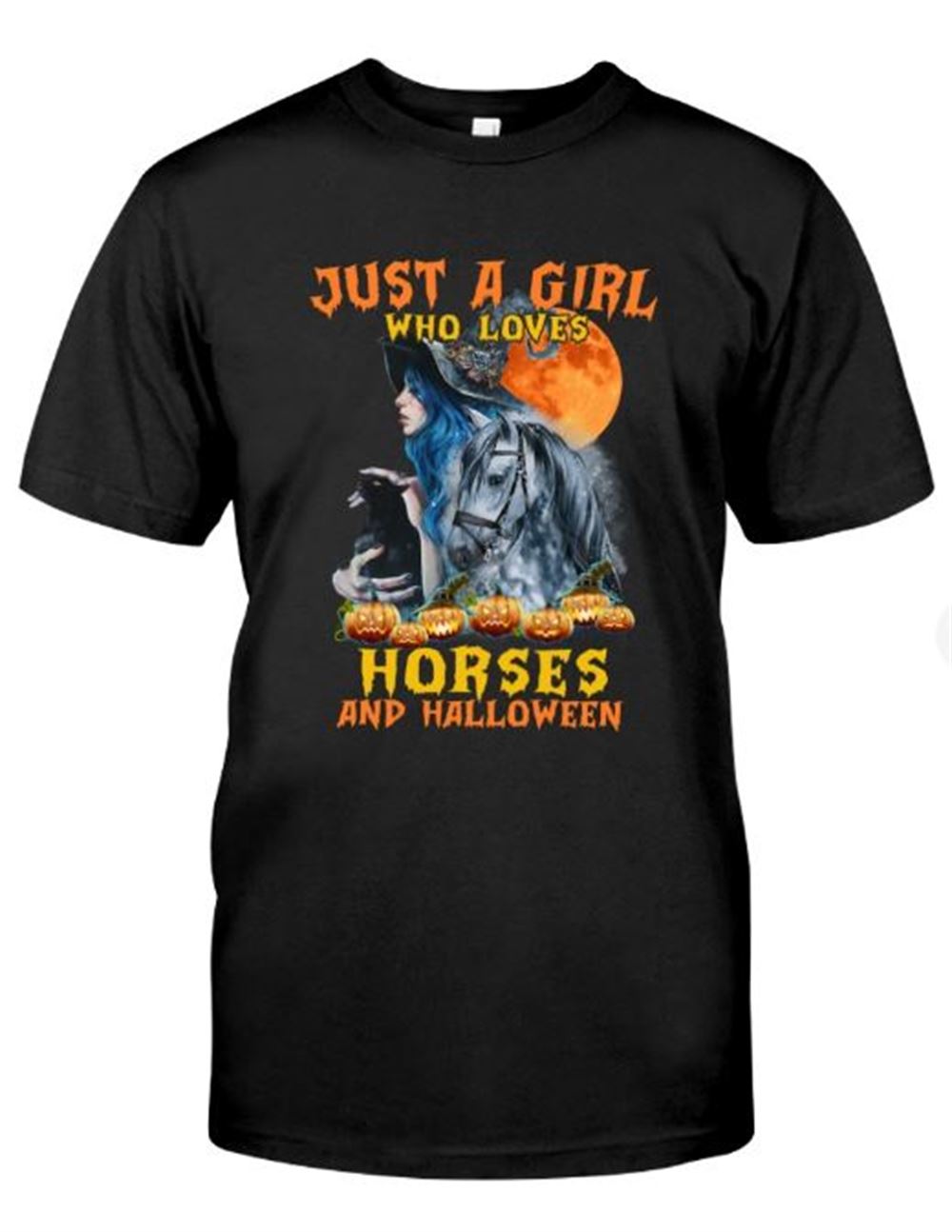 Just A Girl Who Loves Horses And Halloween - Horse Halloween Classic T-shirt