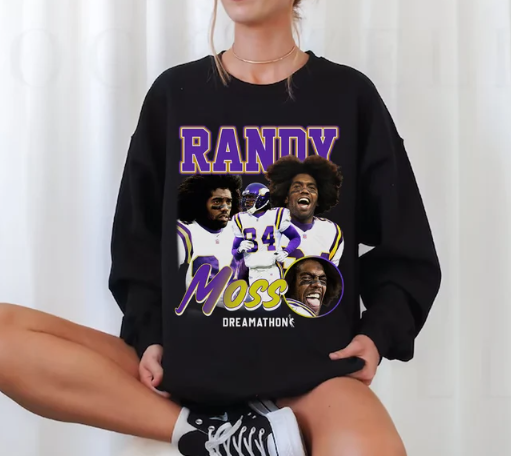 Justin Jefferson Randy Moss Sweatshirt Hoodie Justin Jefferson Shirt Justin Jefferson Vintage Bootleg Shirt