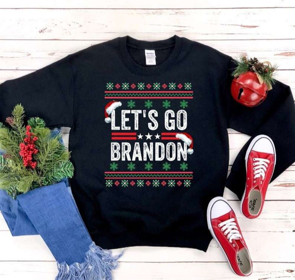 Lets Go Brandon Sweatshirt Christmas T Shirt Biden