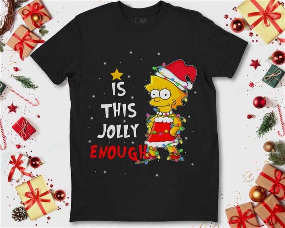 Lisa Simpson Christmas This Jolly Enough T Shirt