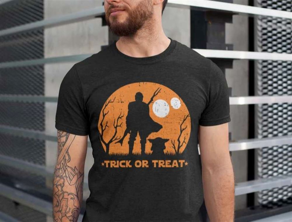 Mandalorian Trick Or Treat Disney Halloween T-shirt