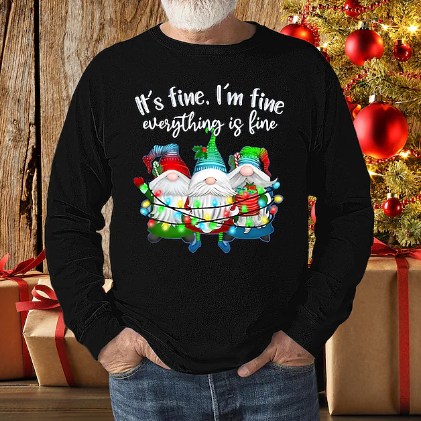 Mens T Shirt Christmas Tee Graphic Santa Claus Crew Neck Wine Green Black Royal Blue Light Blue Print Christmas Holiday Long Sleeve Print Clothing Outfits Lightweight Casual Comfortable