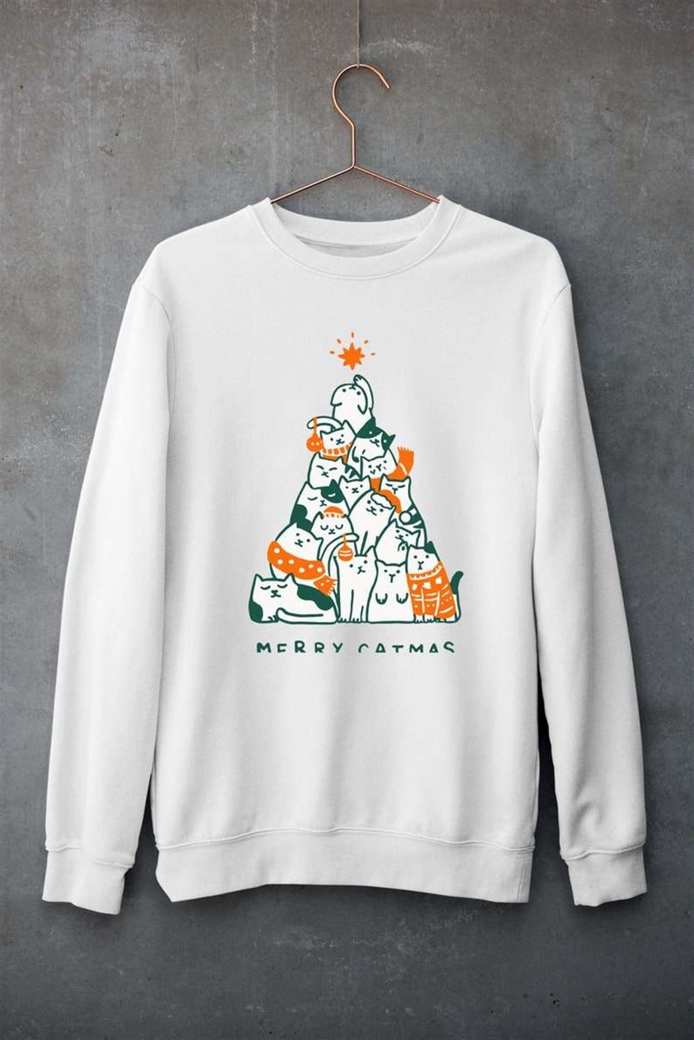 Merry Catmas Christmas Tree Jumper T-shirt