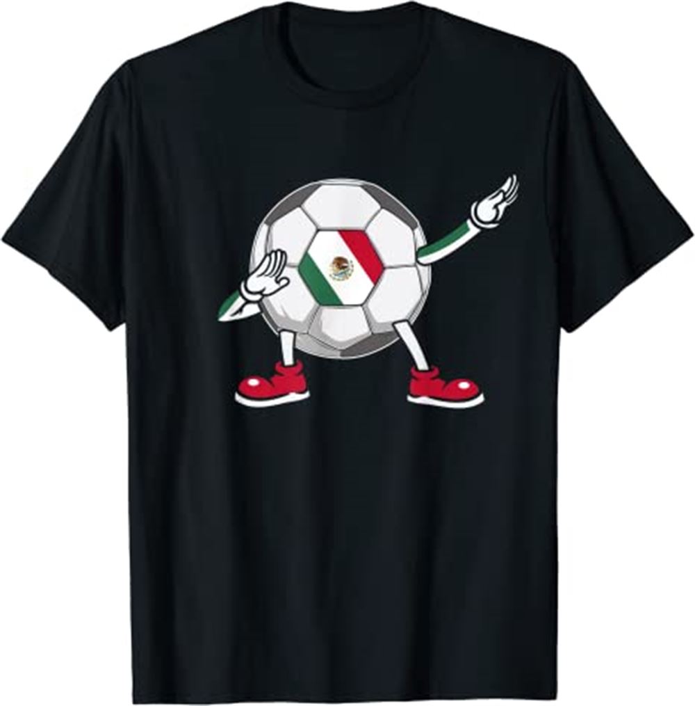 Mexico Soccer Fan Dabbing Football Mexican T-shirt