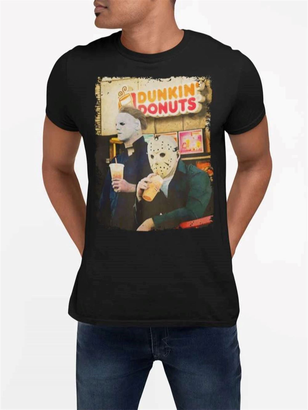 Michael Myers And Jason Voorhees Halloween Costume T-shirt